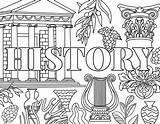 History Coloring Pages sketch template