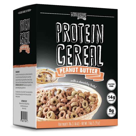 Protein Cereal, Peanut Butter, Low Carb Cereal, 5g Net Carb, High ...