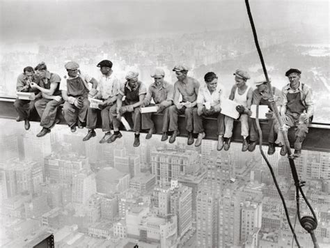 Men on Beam Rockefeller Center - 18" X 24"