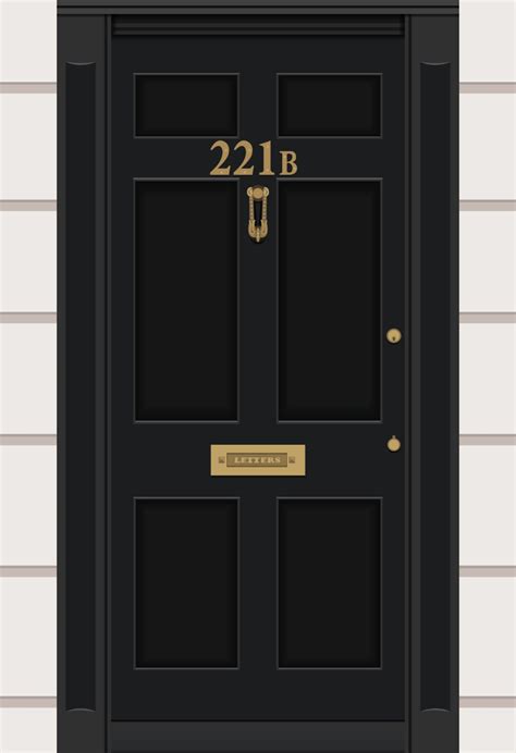 Sherlock 221B Baker Street Door BBC Sherlock Holmes | Etsy