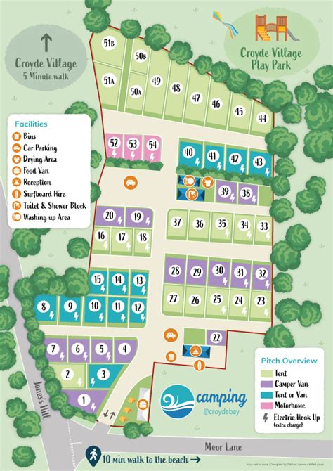 Holiday Park Map | Camping @ Croyde