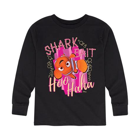 Finding Nemo - Shark Bait Hoo Haha - Toddler And Youth Long Sleeve Graphic T-Shirt - Walmart.com