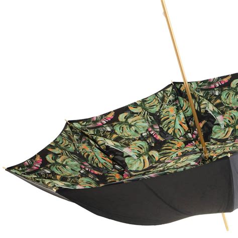 189 9E100-7 P5 - Tropical Umbrella with Emerald Green Crystals