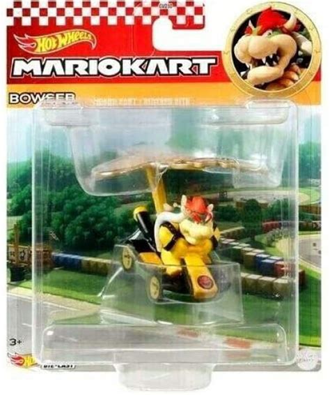 Hot Wheels Mario Kart Glider Bowser 164 Diecast Car Standard Kart ...