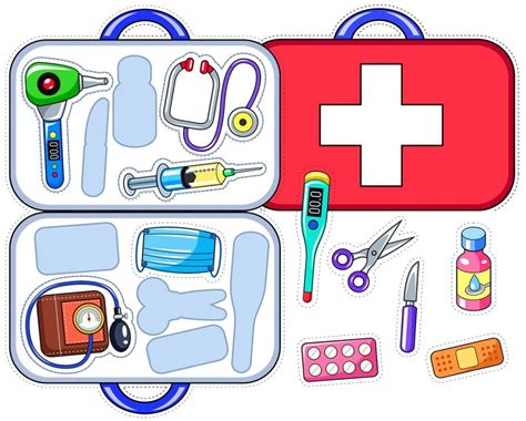 Doctor's Bag Printable Matching Activity for Kids | TeachersMag.com ...