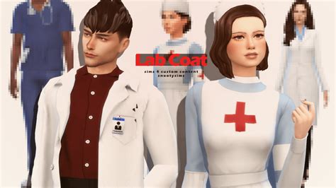 The Best 15 Brainy Lab Coat CC for TS4 — SNOOTYSIMS