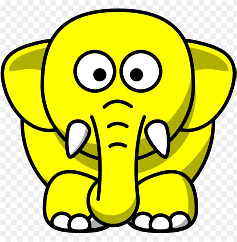 Original File Yellow Elephant Svg Images PNG Transparent With Clear ...