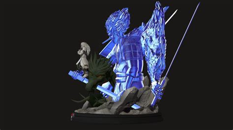 Madara Uchiha With Susanoo - Naruto Shippuden 3D Print Statue 3D model 3D printable | CGTrader