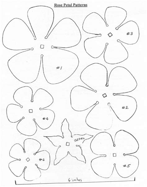 Cut Out Metal Rose Template Printable - Printable Templates