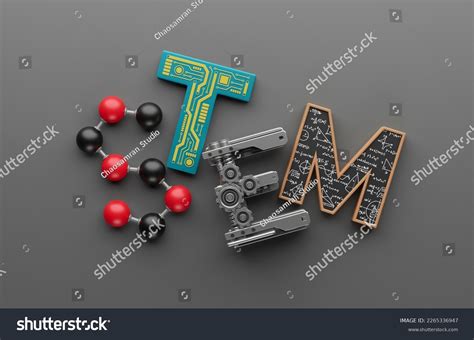 Stem Typography Symbols Design Concept Science Stock Illustration 2265336947 | Shutterstock