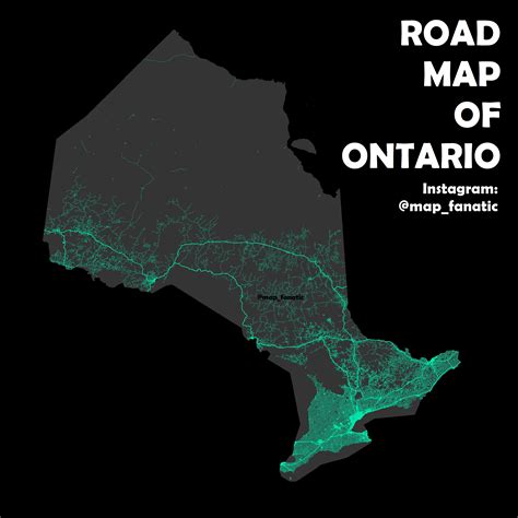 Road Map of Ontario : r/ontario