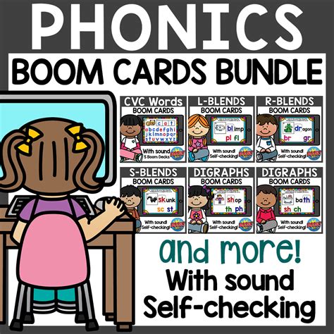 Phonics Boom Cards Bundle Distance Learning - Made By Teachers