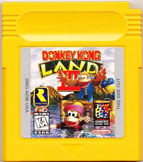 Donkey Kong Land III (1997) Game Boy box cover art - MobyGames