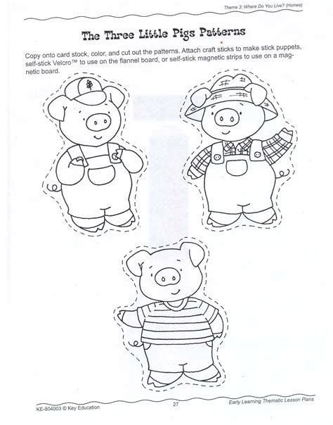 Three Little Pigs Printable Story