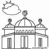 Ramadan Ausmalbilder Masjid Mosque Moschee Ausmalbild Islam Getdrawings  sketch template