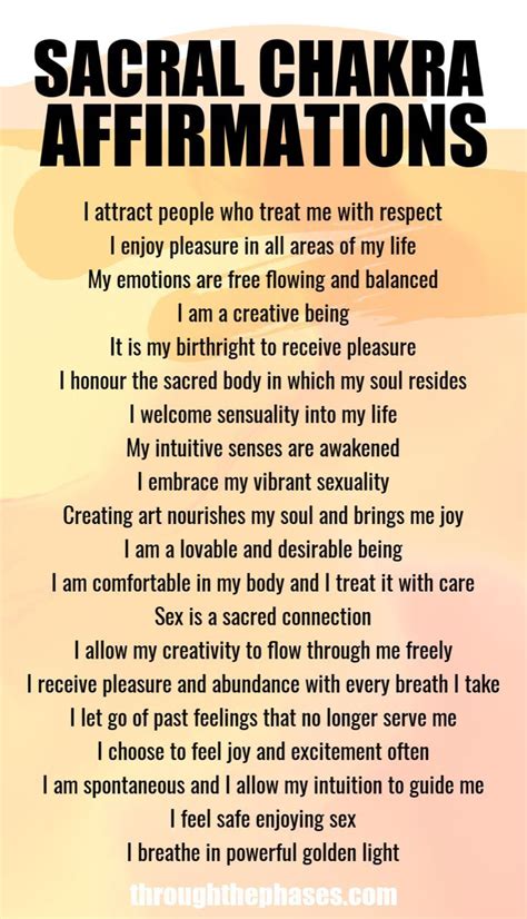 Affirmations are a powerful method of chakra healing. Try these 20 ...