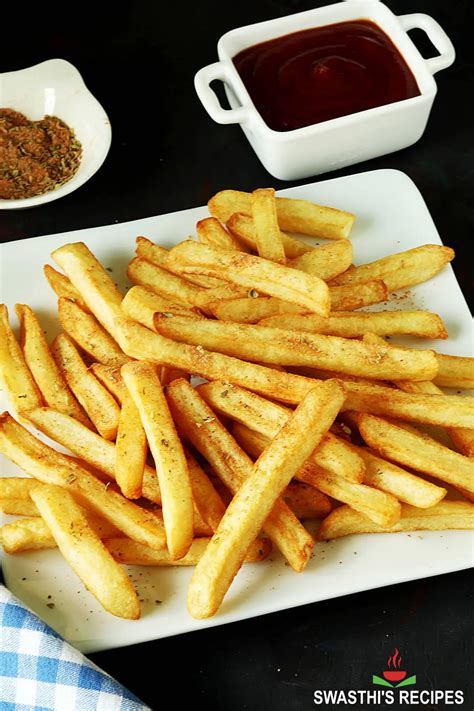 French Fries Recipe | Crispy Finger Chips - Swasthi's Recipes