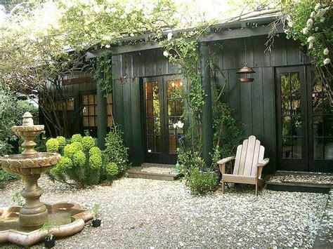 35 Beautiful Backyard Shed Landscaping Ideas - MAGZHOUSE