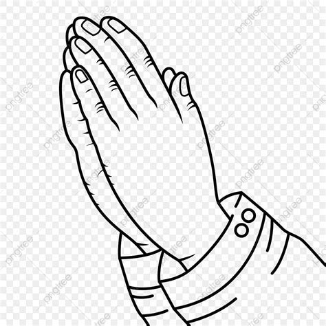 Namaste Or Namaskar Hands Gesture Prayer Position Outline, Prayer Drawing, Mask Drawing, Hand ...