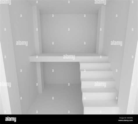 empty room with stair Stock Photo - Alamy