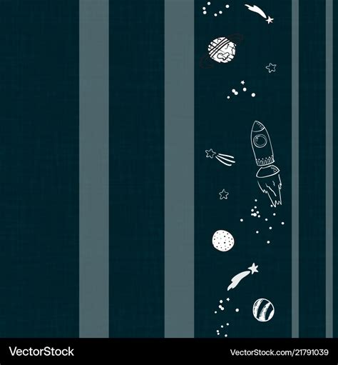 Space background for kids wallpaper Royalty Free Vector