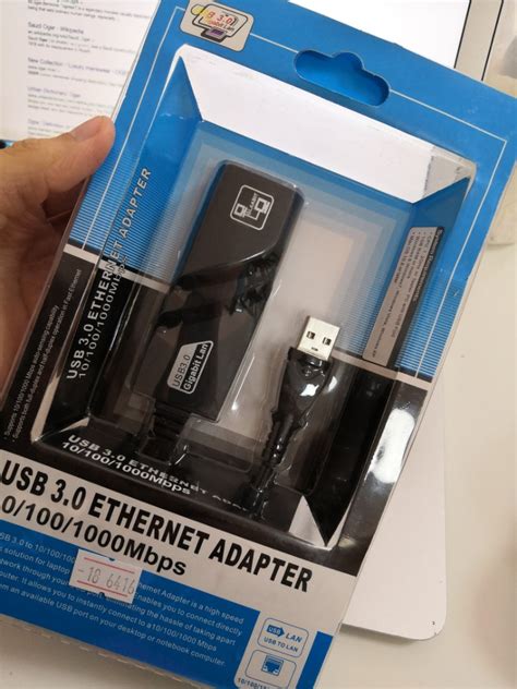 Usb 3.0 Ethernet Adapter 10/100/1000Mbps, Computers & Tech, Parts ...