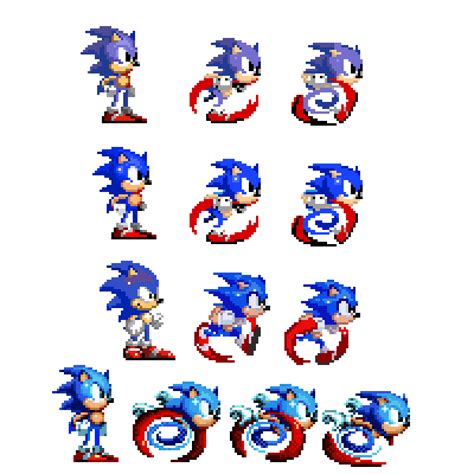 Editing Sonic Sprites - Free online pixel art drawing tool - Pixilart