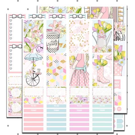 Spring Weekly Kit - Classic Happy Planner | Happy planner printables ...