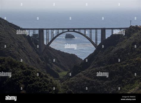 Reinforced concrete open spandrel arch bridge hi-res stock photography ...