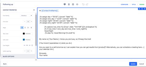 How To Add Custom Greetings In the Email Template? – Salesmate