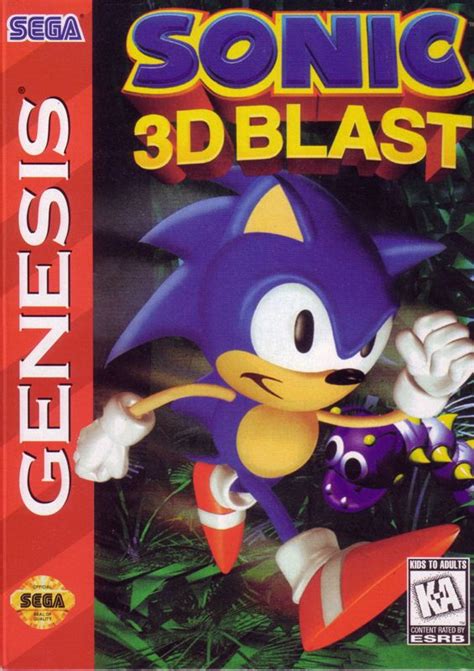 Sonic 3D Blast (1996) box cover art - MobyGames