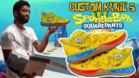 CUSTOM KYRIE 5 SPONGEBOB - YouTube