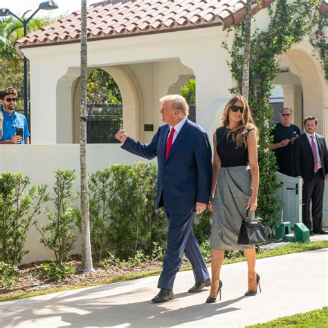 MELANIA and Donald TRUMP Leaves a Polling Station in Palm Beach 11/08 ...