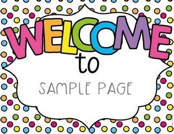 Welcome Sign - Editable Welcome Posters by From the Pond | TpT