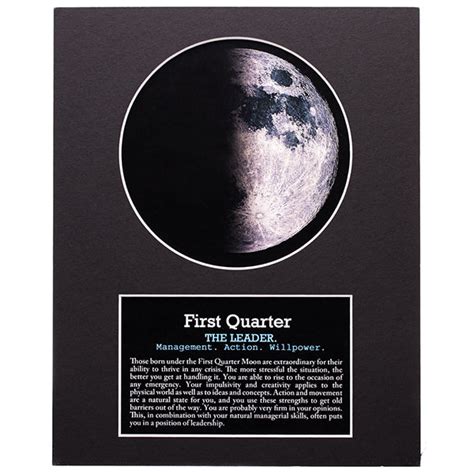 First Quarter Moon Art - Your Moon Phase