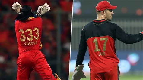 Agency News | AB De Villiers and Chris Gayle's RCB Jersey Numbers to Be Retired | LatestLY