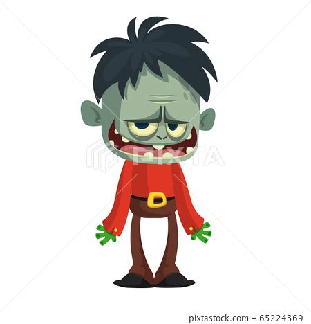 Cartoon funny zombie. Halloween vector - 스톡일러스트 [65224369] - PIXTA