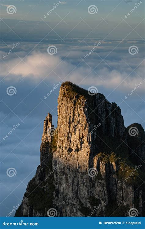 Stone Tower in the Landscape of the Funnel Canyon, in the Santa Catarina Mountains, Southern ...