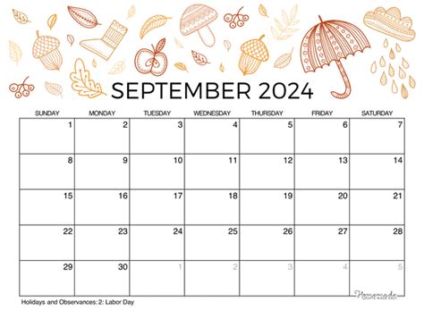 Printable Monthly Calendar September 2024 Free - Odu Fall 2024 Calendar