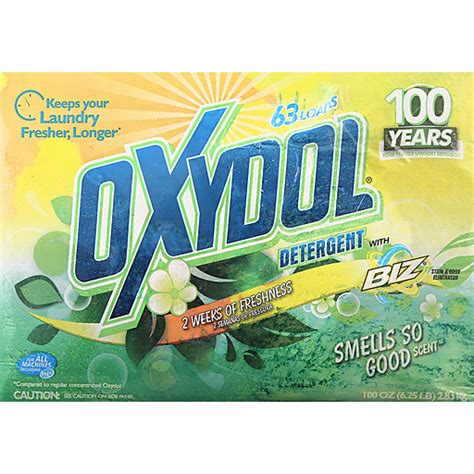 Oxydol Detergent With Biz Stain & Odor Eliminator Smells So Good Scent ...