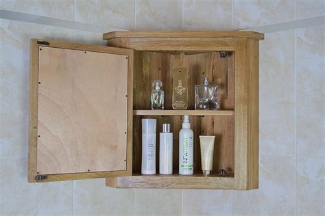 Solid Oak Wall Mounted Corner Bathroom Cabinet 701 - Bathrooms & More Store