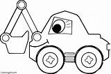 Cartoon Digger Coloring Page  ColoringAll sketch template