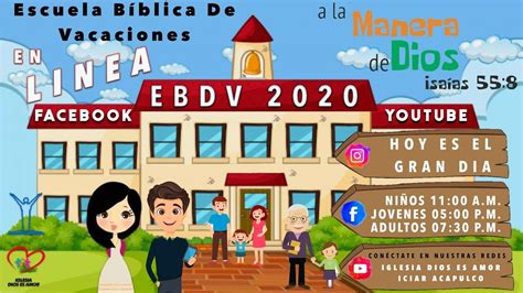 Escuela Bíblica de Vacaciones 2020 Clase NIÑOS (Día 3) - YouTube