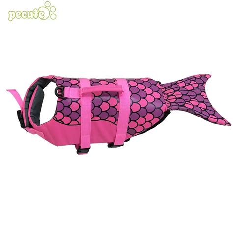 2018 Dog Swimming Vest Comfortable 2 Style Dog Swimming Suit Rapids Compact Pearl Cotton Water ...