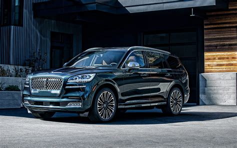 2020, Lincoln Aviator, SUV, front view, exterior, luxury SUV, new blue ...