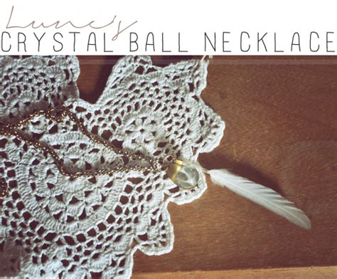 lune vintage : Lune's Crystal Ball Necklace Tutorial