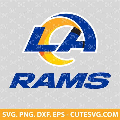 La Rams Logo SVG Cut File | NFL SVG | Los Angeles Rams Logo SVG | PNG ...