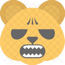 Bear Emoji Icon - Download in Flat Style