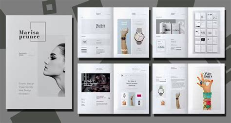 Graphic Design Portfolio Book Layout Examples