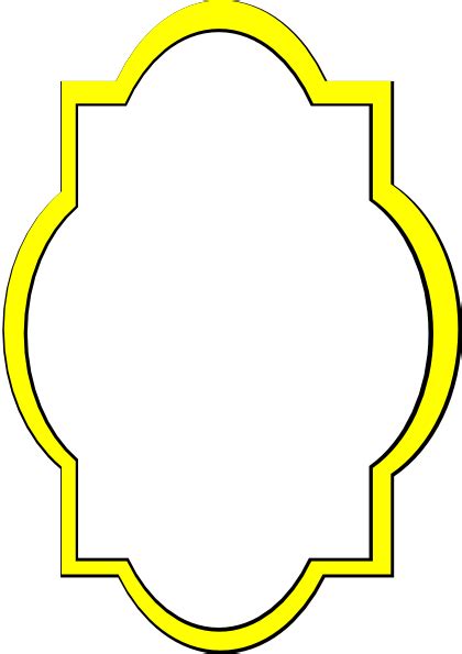 Yellow Frame Clip Art at Clker.com - vector clip art online, royalty free & public domain